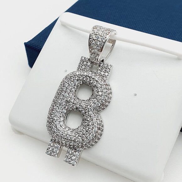 "14K Gold Plated Cubic Zircon Pendant, INUS1BR100 - Picture 2 of 9